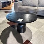 Salontafel, rond, zwart
